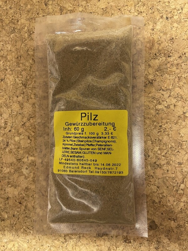 Pilz Gewürzzubereitung 60g