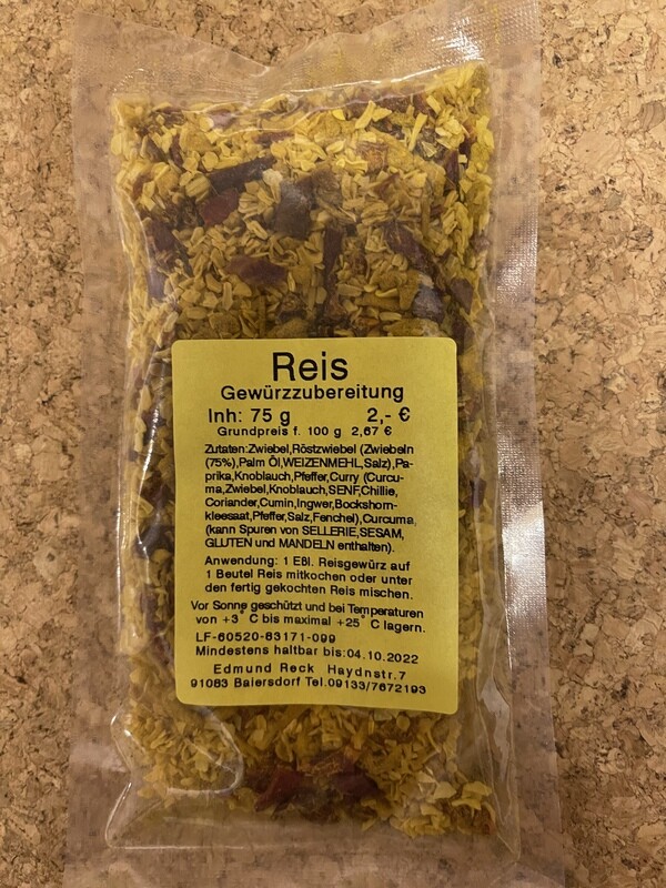 Reis Gewürzzubereitung 80g