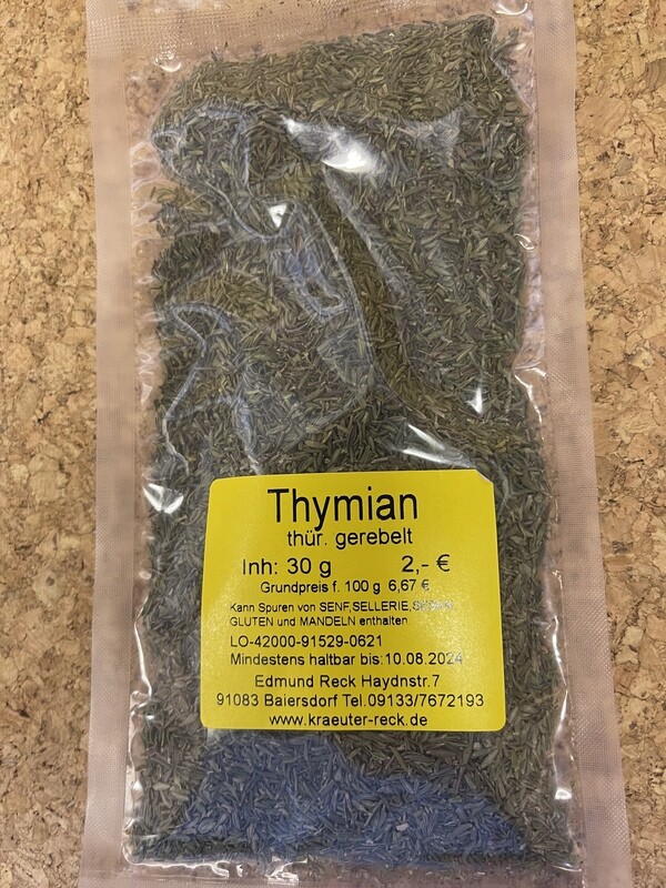 Thymian thür. gerebelt 30g