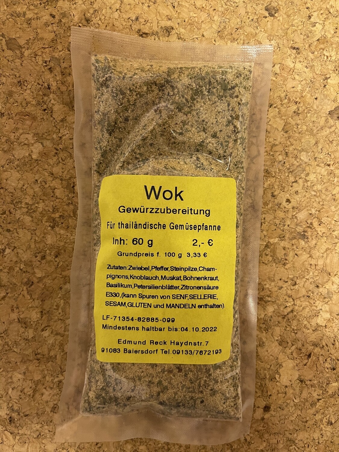 Wok Gewürzzubereitung 60g