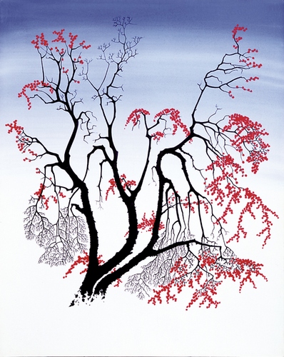 Red Berry Bush SERIGRAPH
