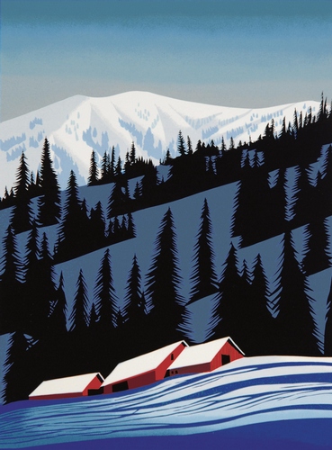 Winter Scene (Serigraph)