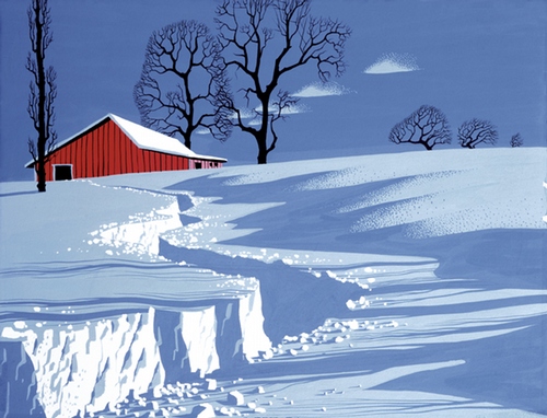 Path in Snow (Serigraph)