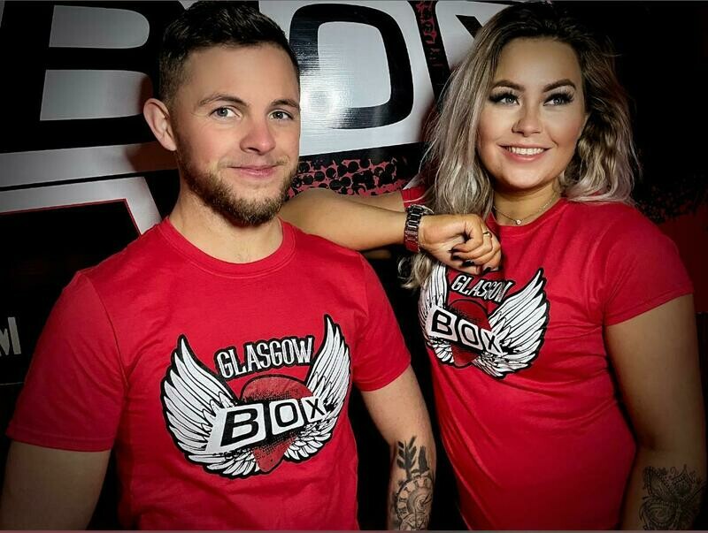 Box Angel Wings Tee (Red) (ladyfit)