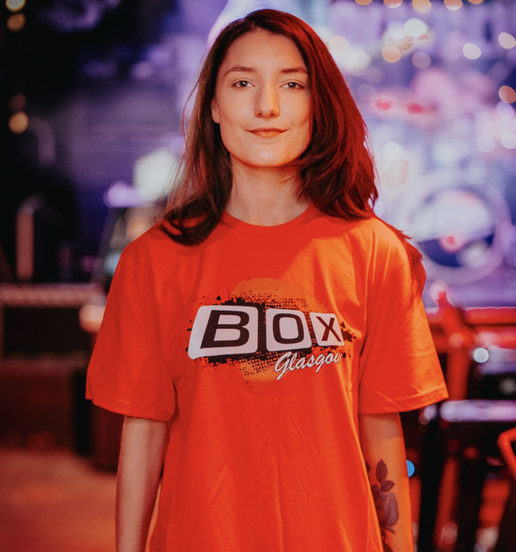 Classic Box Logo Red Tee