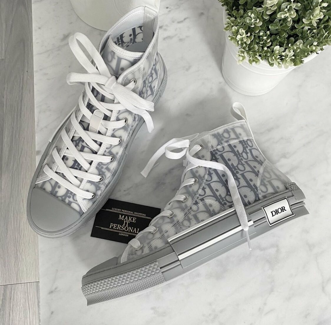 Christian Dior Oblique Canvas B23 High-Top