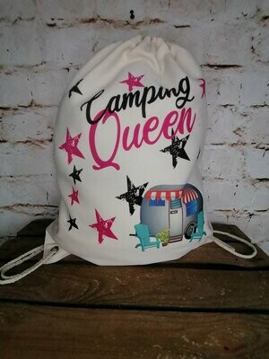 Turnbeutel Camping Queen