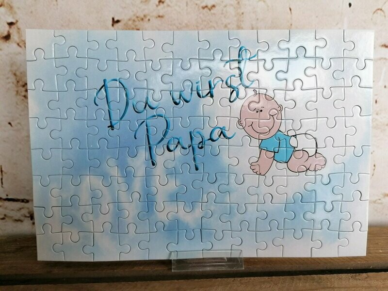 Puzzle Du wirst PAPA  96 teile