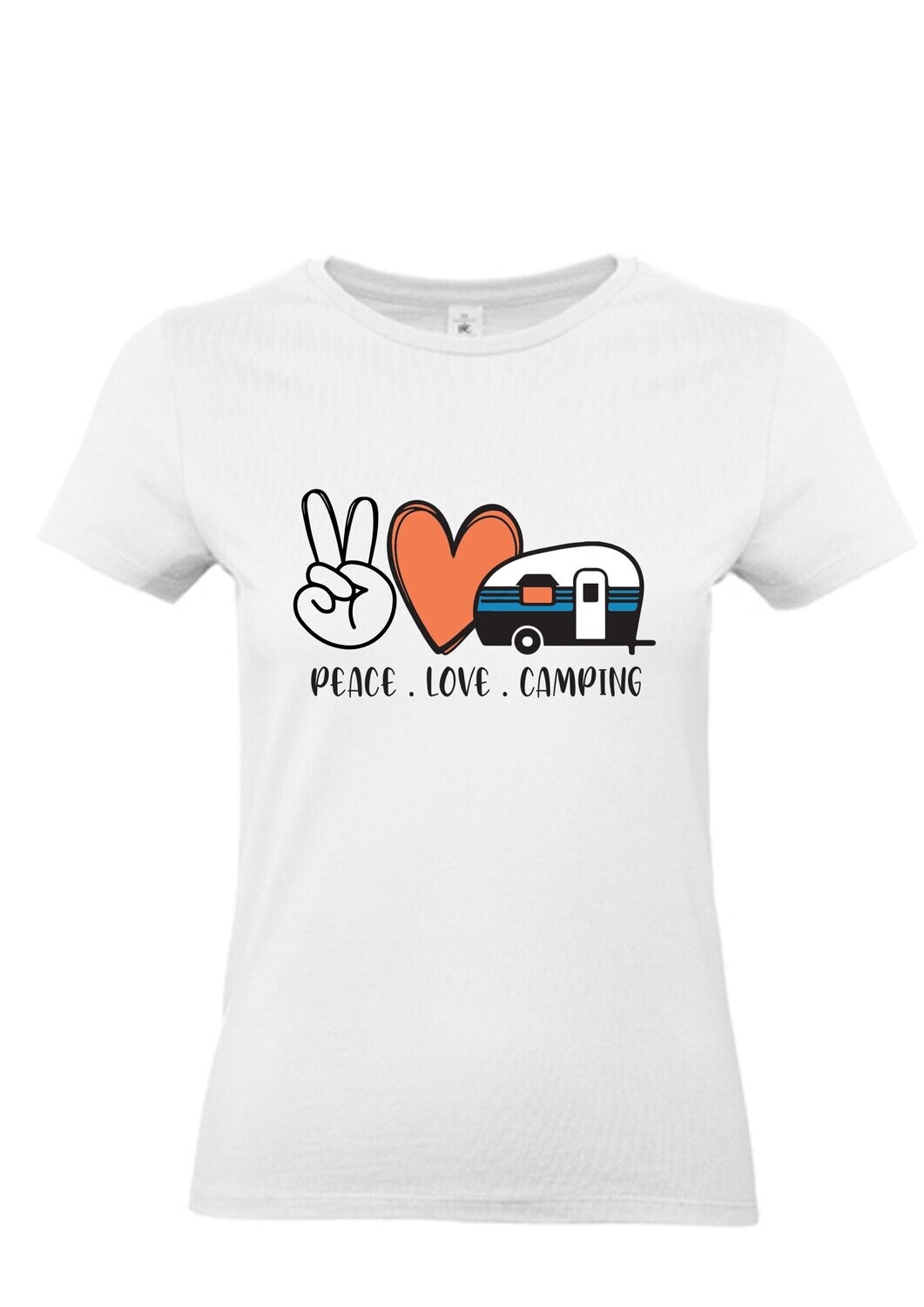 Damen T-Shirt Love Peace Dogs