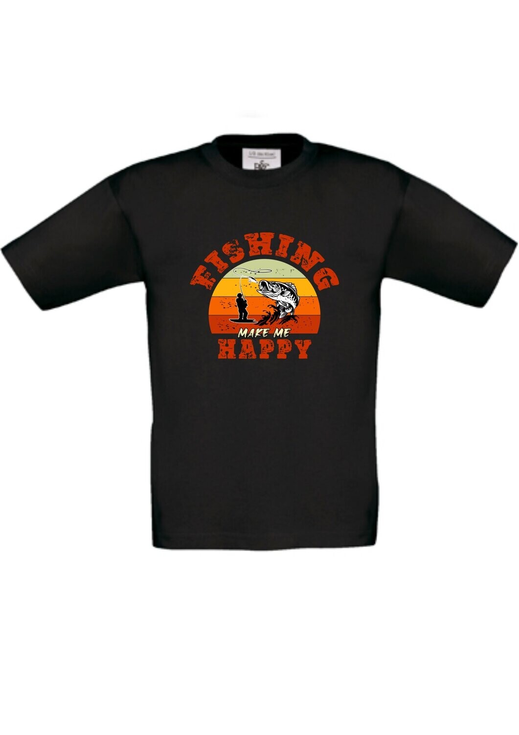 Herren T-Shirt Happy Fishing