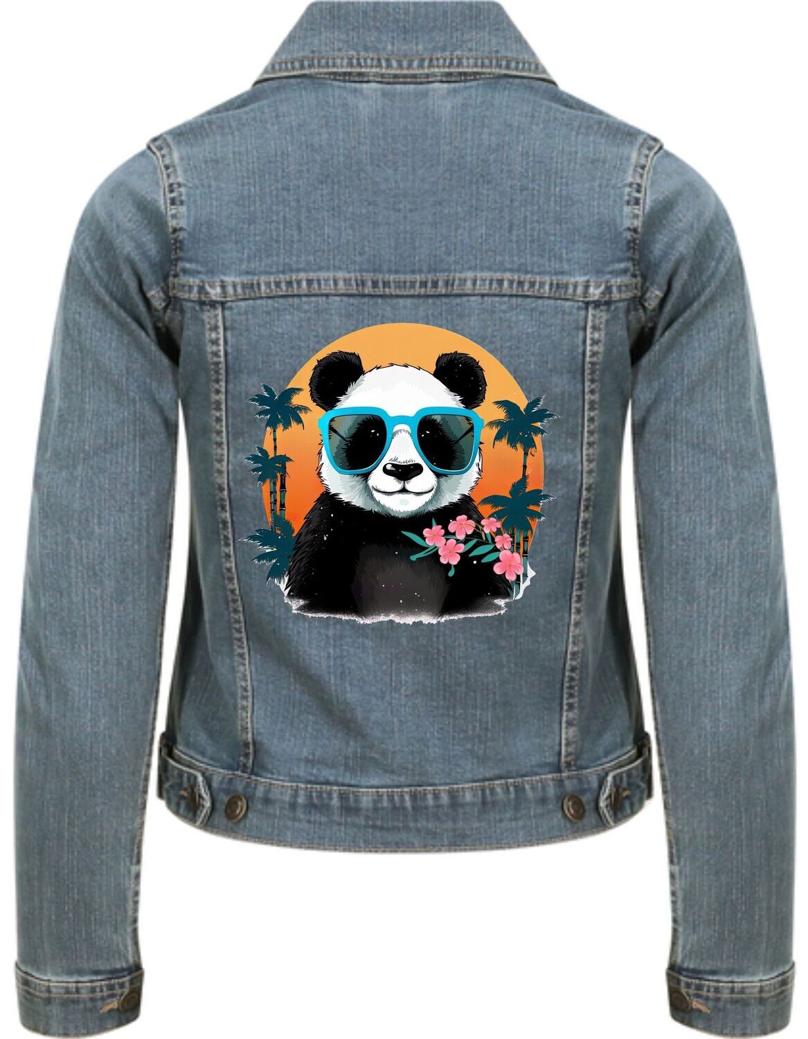 Jeansjacke Panda
