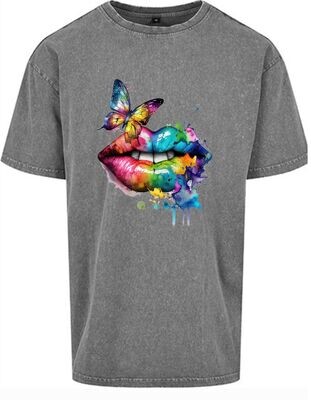 Unisex Oversize Shirt Lips colorful