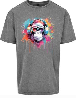 Unisex Oversize Shirt Monkey colorful