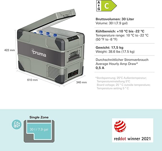Kompressor-Kühlbox mit Tiefkühlfunktion TRUMA C30