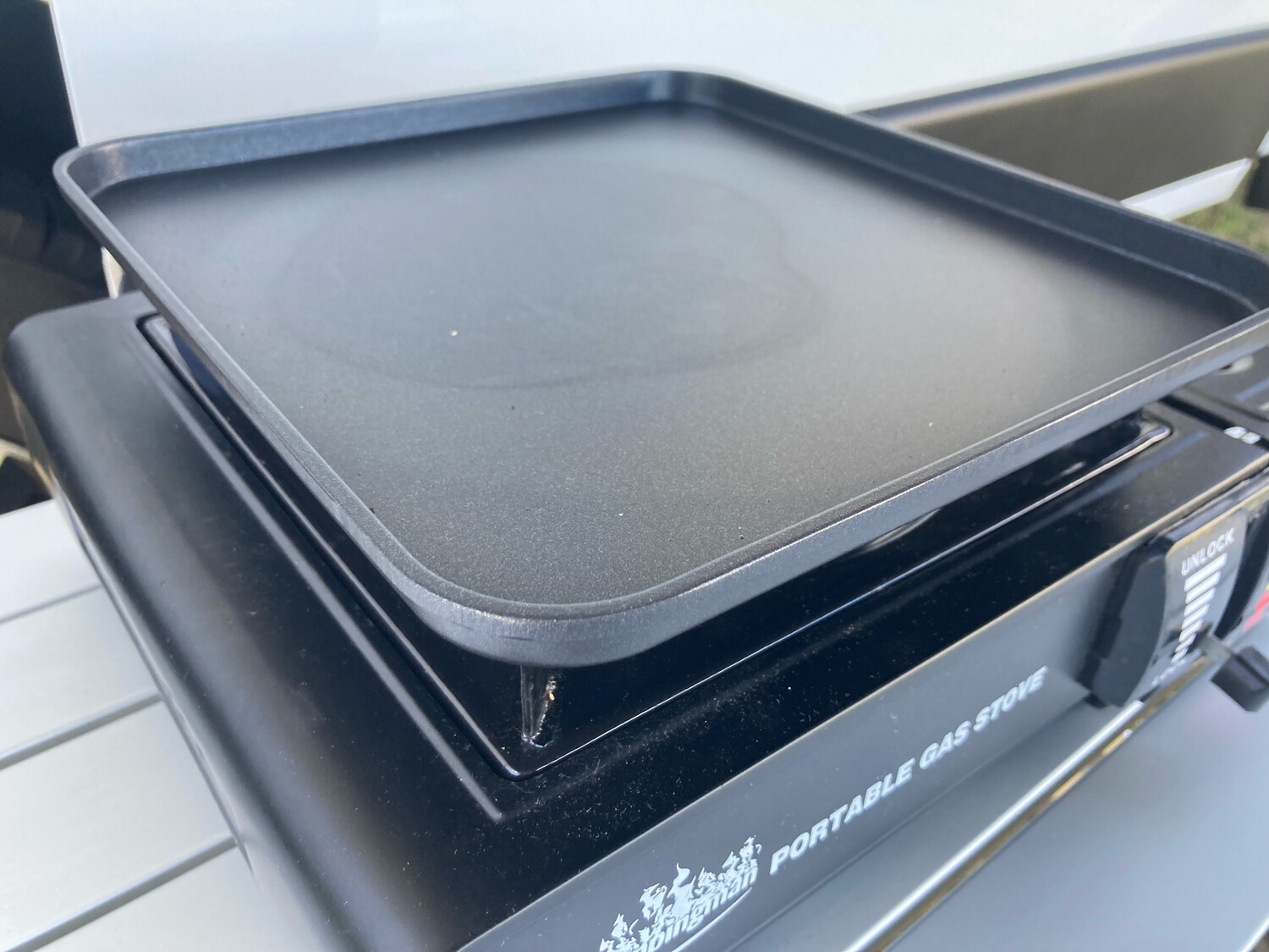 Grillplatte Gaskocher glatt