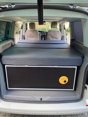 QUQUQ Küchenbox für VW T5/6/6.1 Multivan und California Beach mit 3er Schlaf-Sitzbank