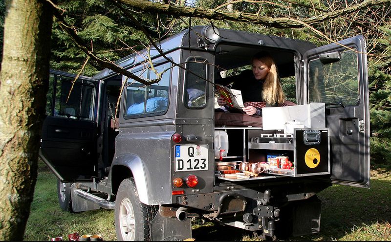 QUQUQ Campingbox für Landrover Defender