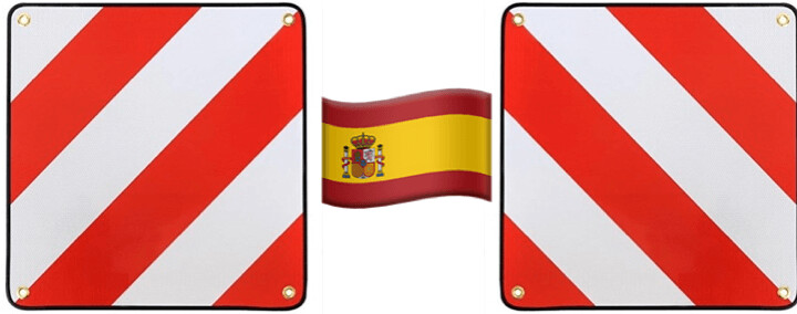 Warntafel Fahrradträger Spanien gebraucht