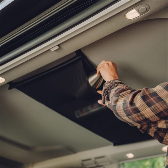 Netztasche für Campingbusse mit Aufstelldach