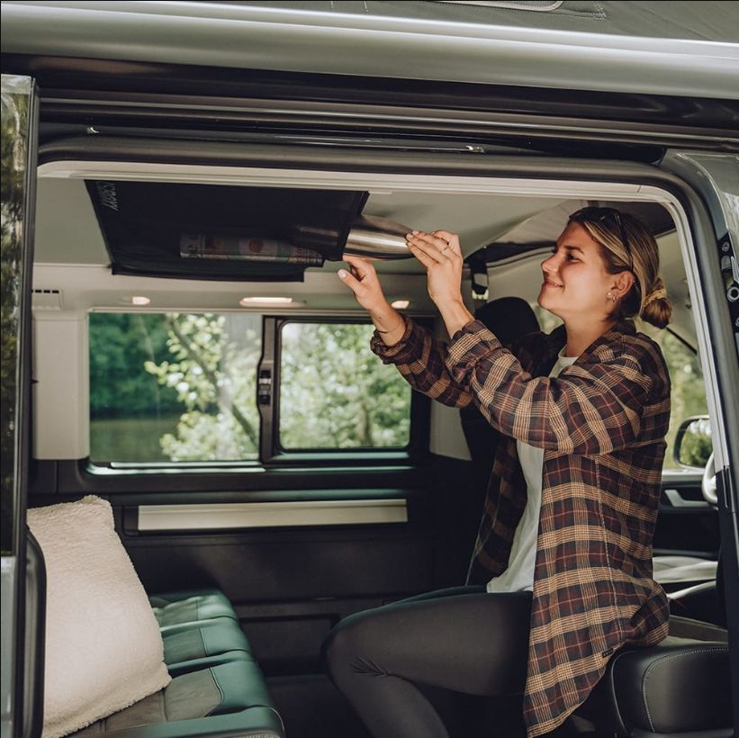 Netztasche für Campingbusse mit Aufstelldach