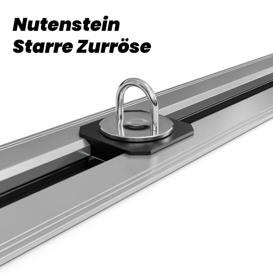 Befestigung für VW T7 Multivan & California Bodenschiene mit starrer Zurröse Befestigung für VW T7 Multivan & California Bodenschiene mit starrer Zurröse