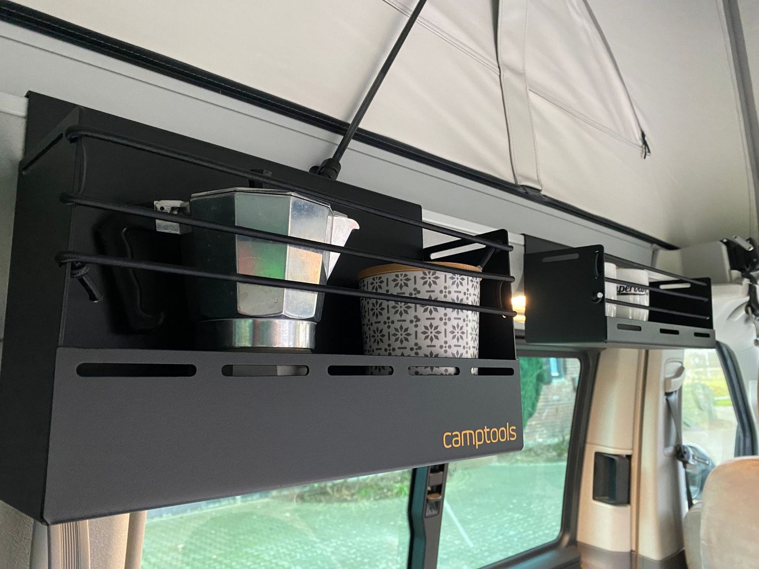 Einhängeregal Einhängeregal "Kaffee" für VW T5/6/6.1 California - Höhe 19 cm