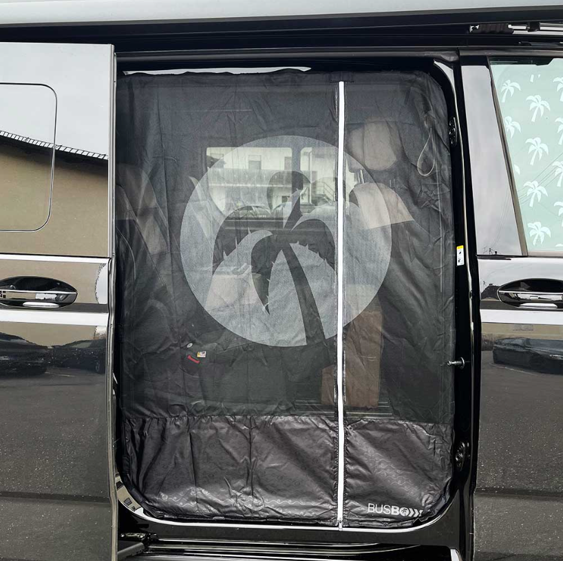 Moskito-Netz für Schiebetür VW T7 mit Motiv Multivan & California