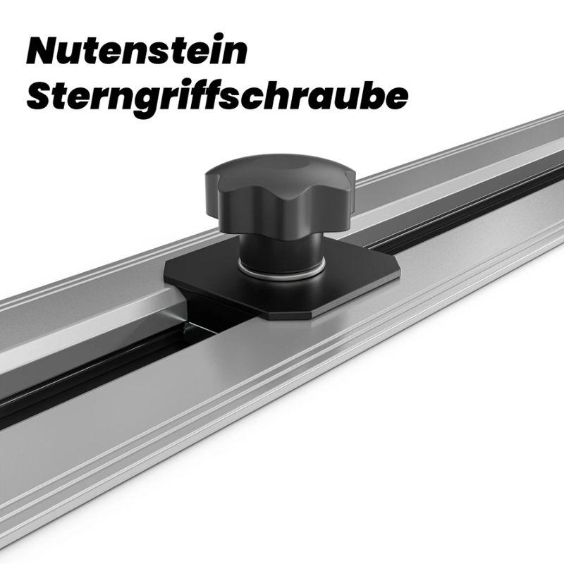 Nutenstein mit Sterngriff für VW T7 Multivan & California Bodenschiene