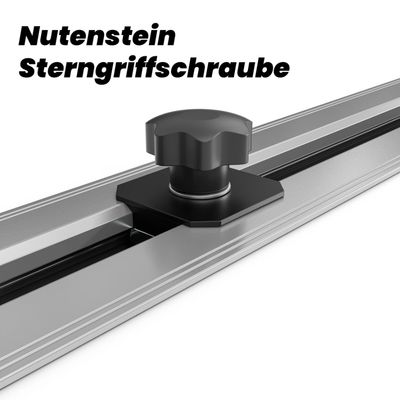 Nutenstein mit Sterngriff für VW T7 Multivan & California Bodenschiene
