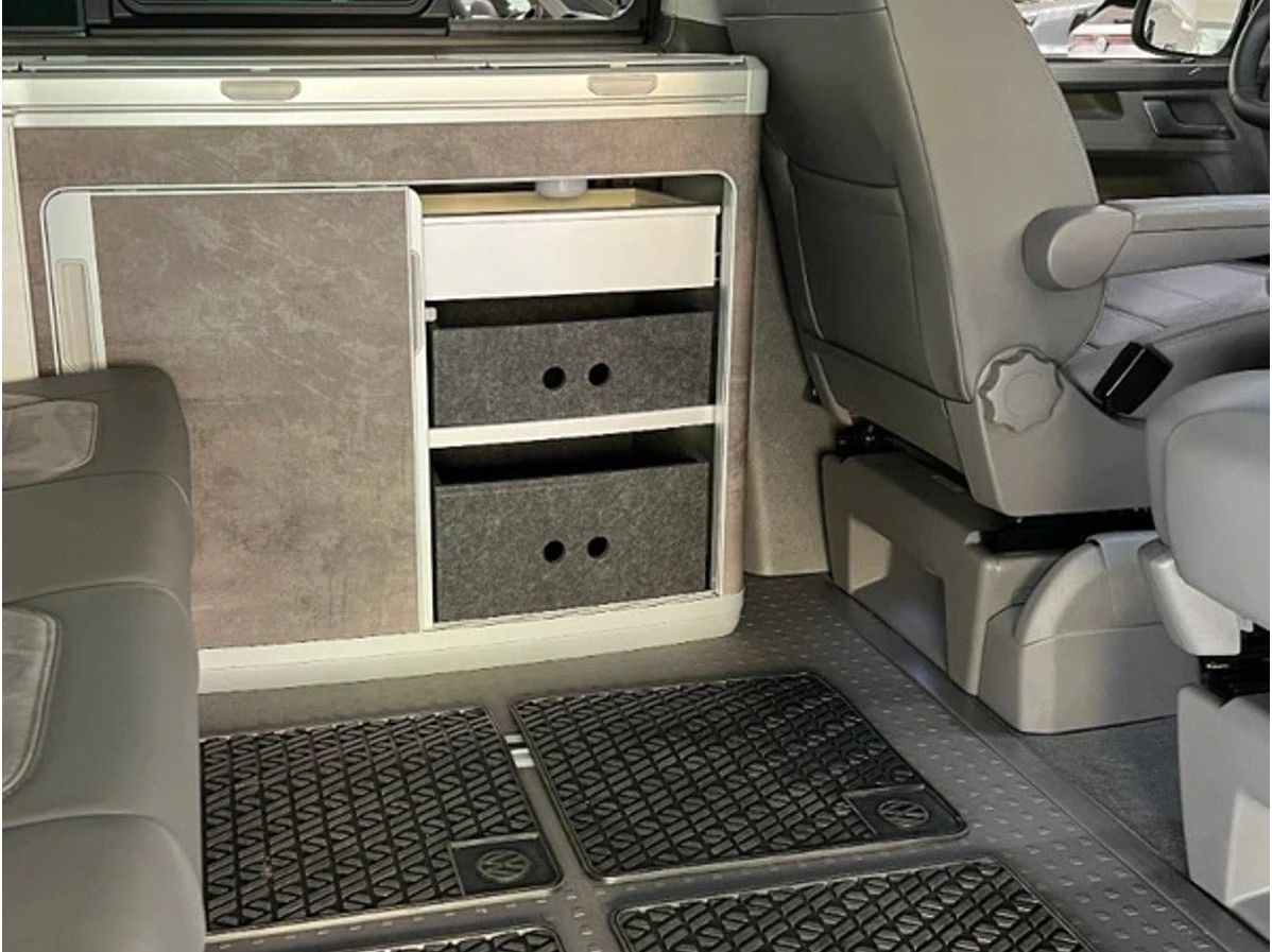 Schrank-Staubox Filz für VW California Küchenschrank rechts Schrank-Staubox Filz für VW California Küchenschrank rechts
