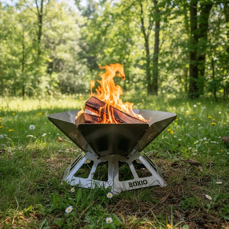 Zerlegbare Feuerschale mit Grill Zerlegbare Feuerschale mit Grill