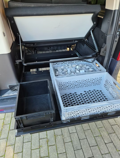 Heckauszug Mercedes Marco Polo mit Küche – Pro 3 Schwerlastauszug bis 200 kg