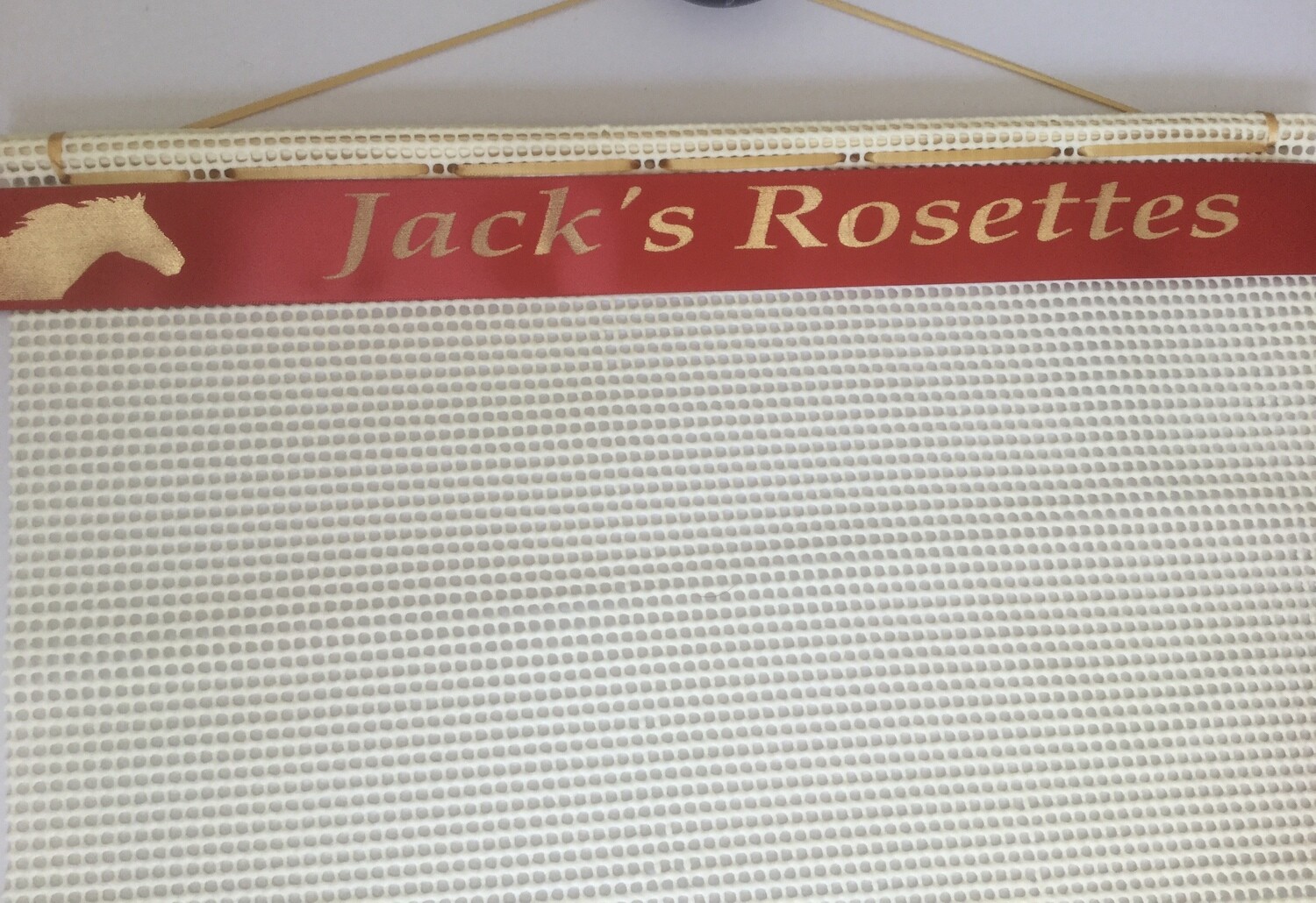 Personalised Rosette Holder with &quot;HORSE HEAD image