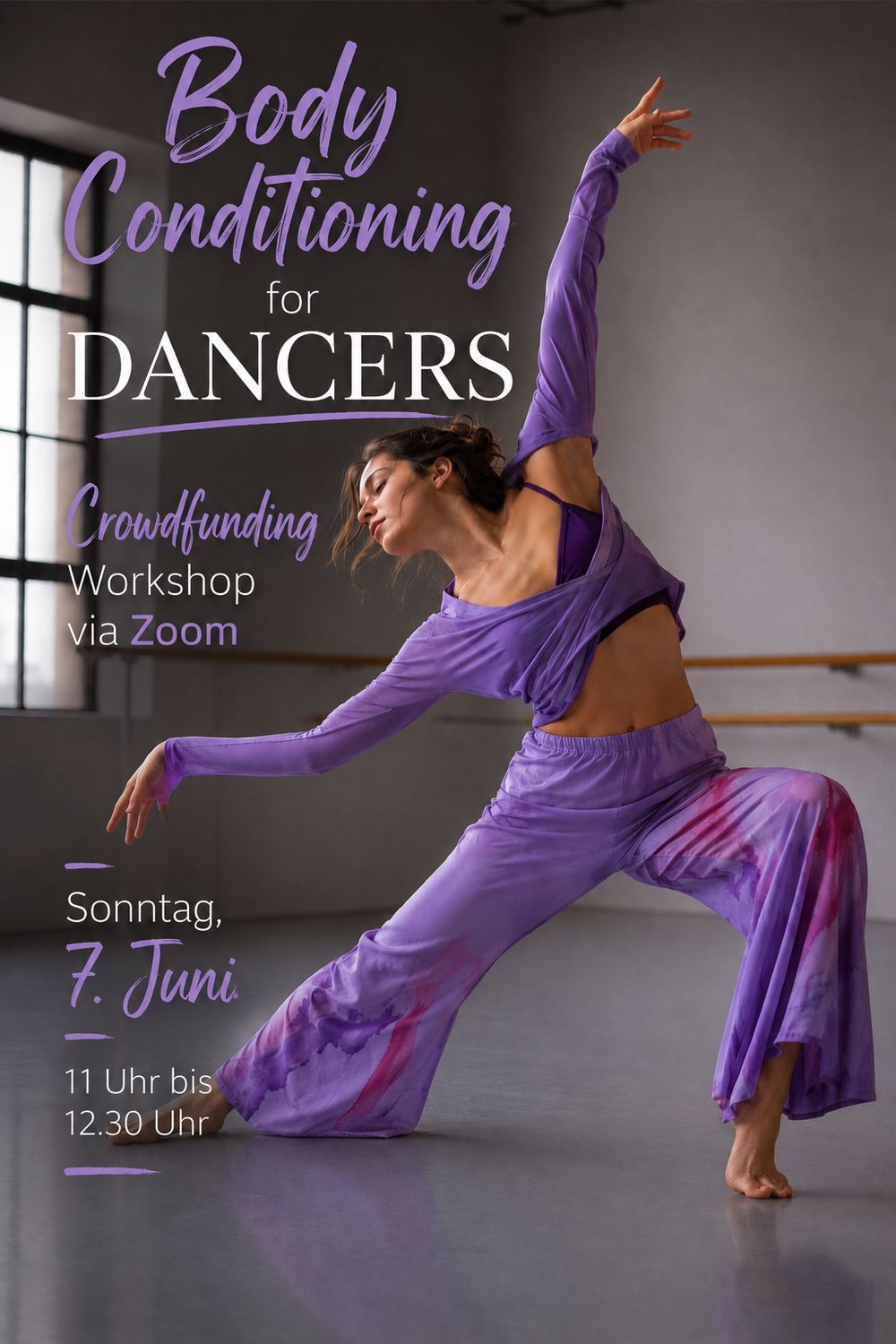 BODY CONDITIONING FOR DANCERS. CROWDFUNDING WORKSHOP. BODY CONDITIONING FOR DANCERS. CROWDFUNDING WORKSHOP.