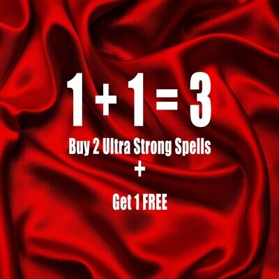 Buy 2 Ultra Strong Spells Get 1 Free Buy 2 Ultra Strong Spells Get 1 Free