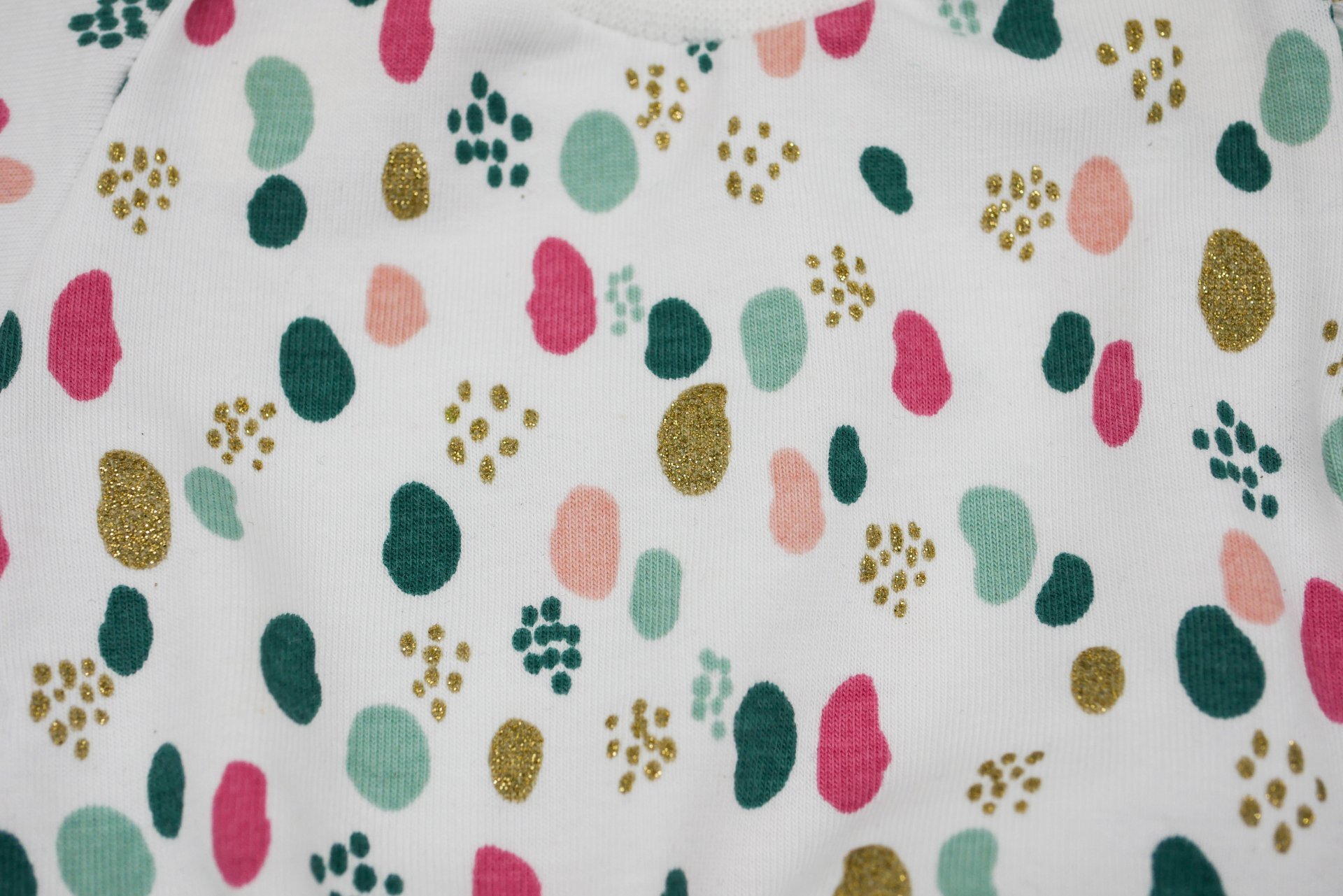 Puppen Pullover || buntes Muster mit goldenem Glitzer|| Pullover für Stoffpuppen von Elsklinger || für Puppen zwischen 45 und 50 cm