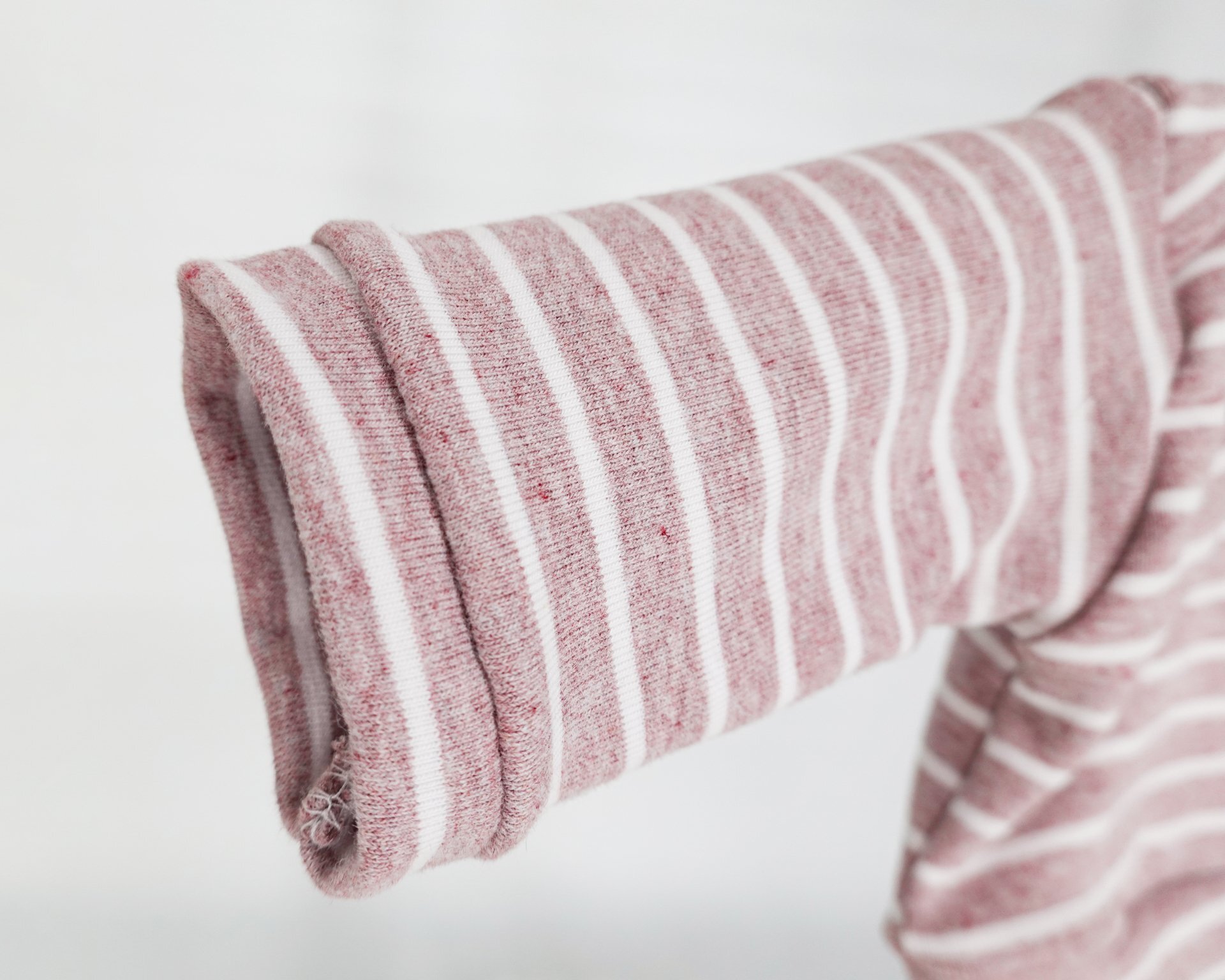 Puppen Pullover || altrosa Streifen || für Puppen zwischen 45 und 50 cm