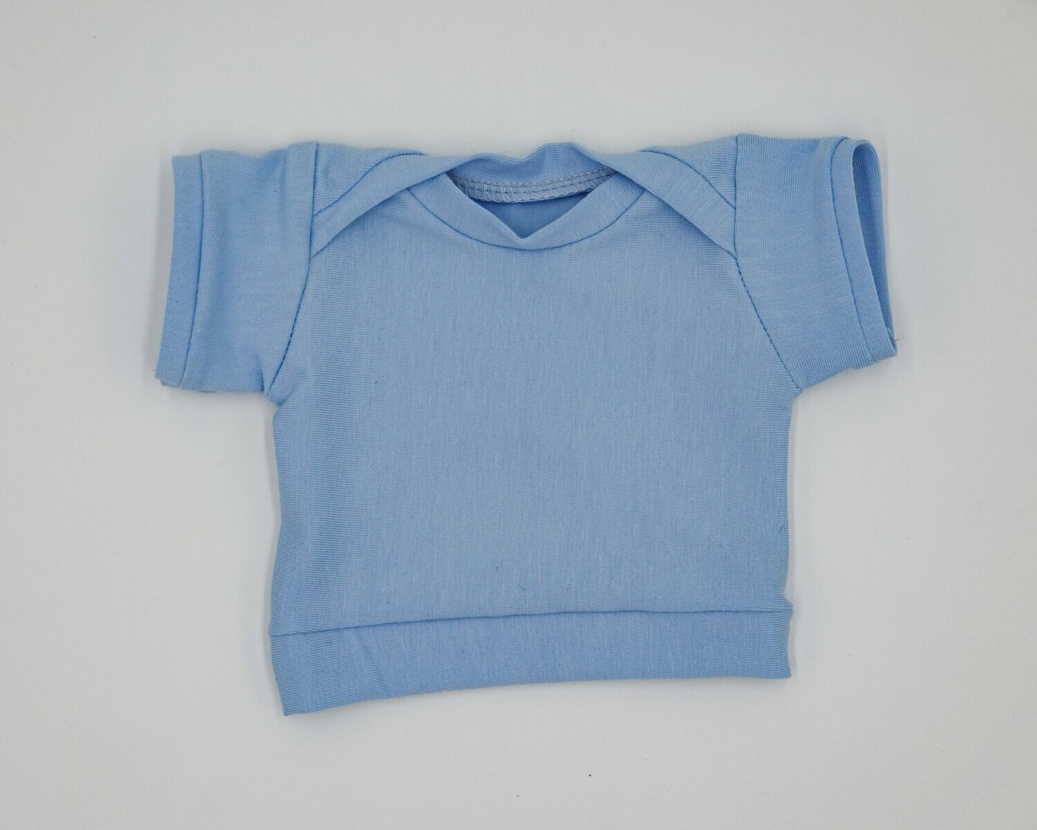 Puppen T-Shirt || hellblau || für Puppenbabys und Puppenkinder zwischen 40 und 50 cm