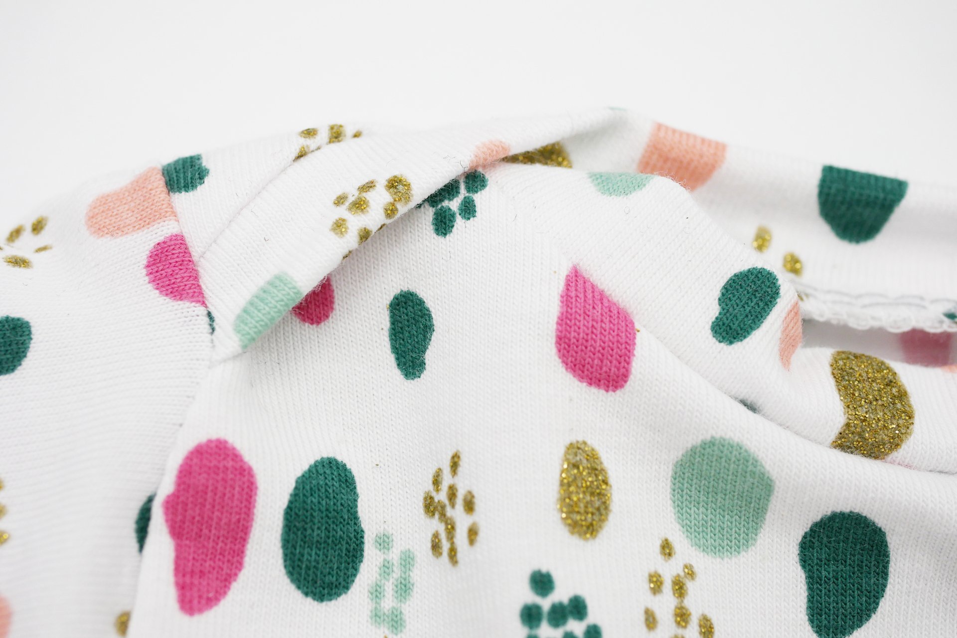 Puppen T-Shirt ||Bunte Flecken glitzer || für Puppen zwischen 40 und 50 cm