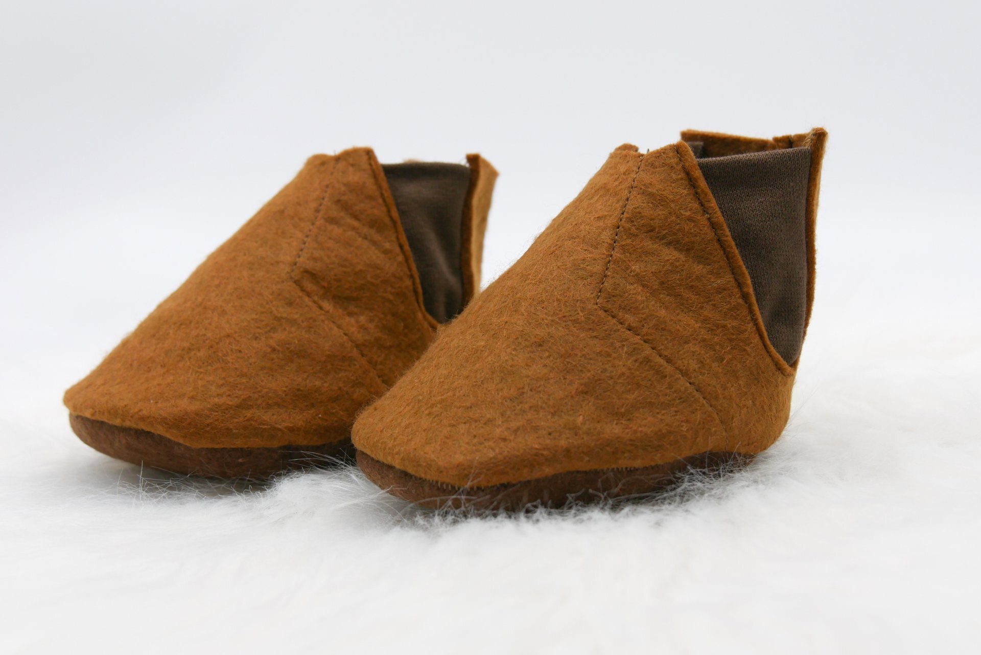 Puppenschuhe || Chelsea Stiefel|| braun || für  Puppenbabys und Puppenkinder 40-50cm