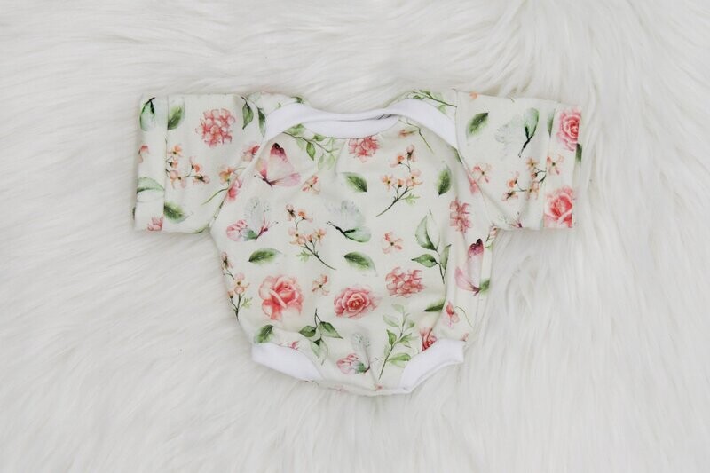 Puppen Baby Body || Rosen || für Puppen zwischen 45 und 50 cm