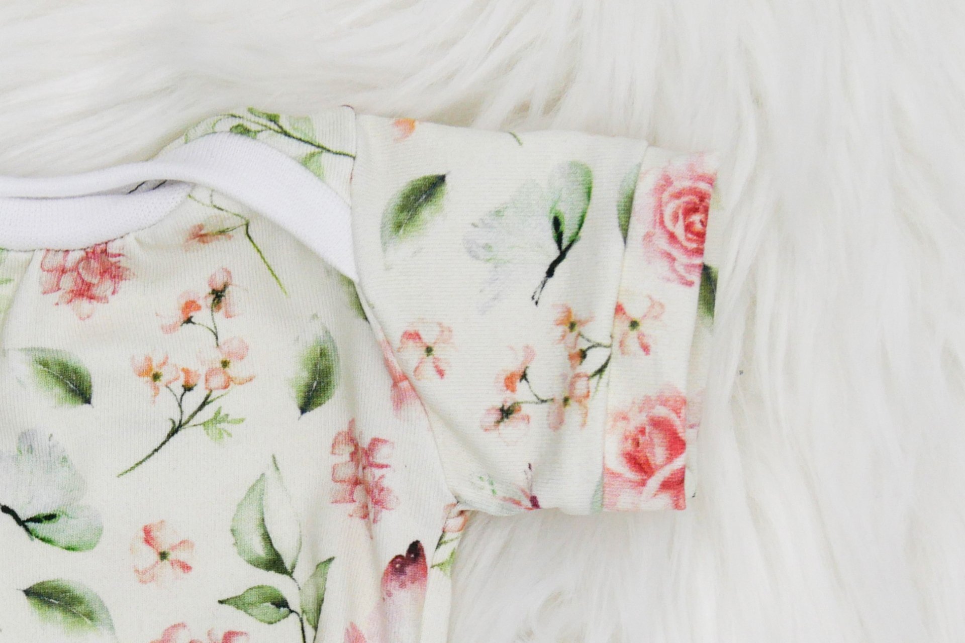 Puppen Baby Body || Rosen || für Puppen zwischen 45 und 50 cm