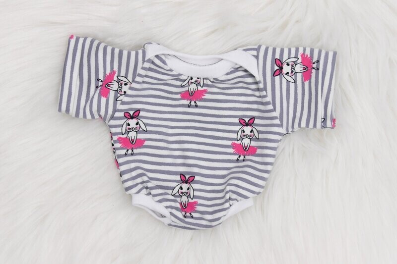 Puppen Baby Body || Hase Ballerina || für Puppen zwischen 45 und 50 cm