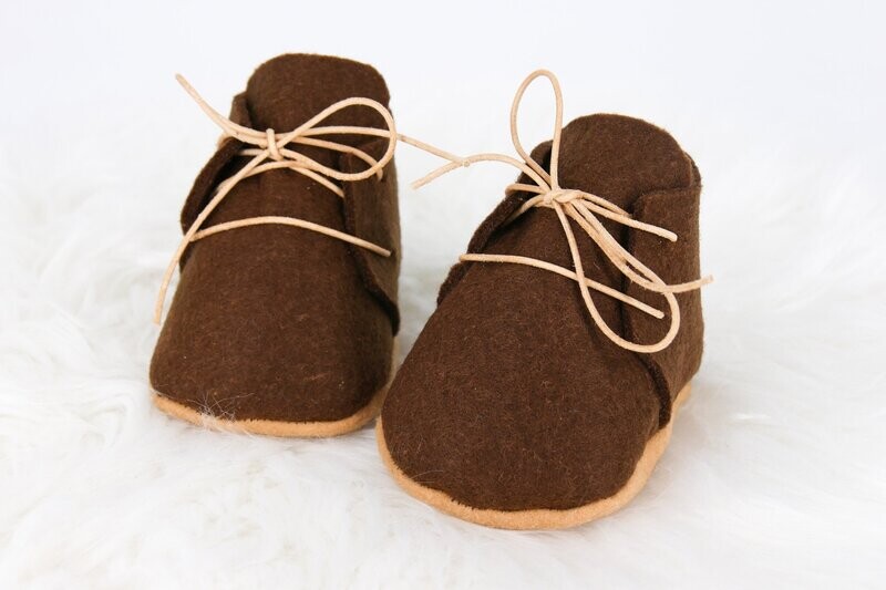 Puppenschuhe || braun || für Puppen zwischen 45 und 50cm