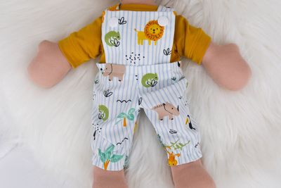 Kleiderset für Elsklinger Sandwichkinder || Jerseyshirt || Zootierlatzhose mit Bündchen