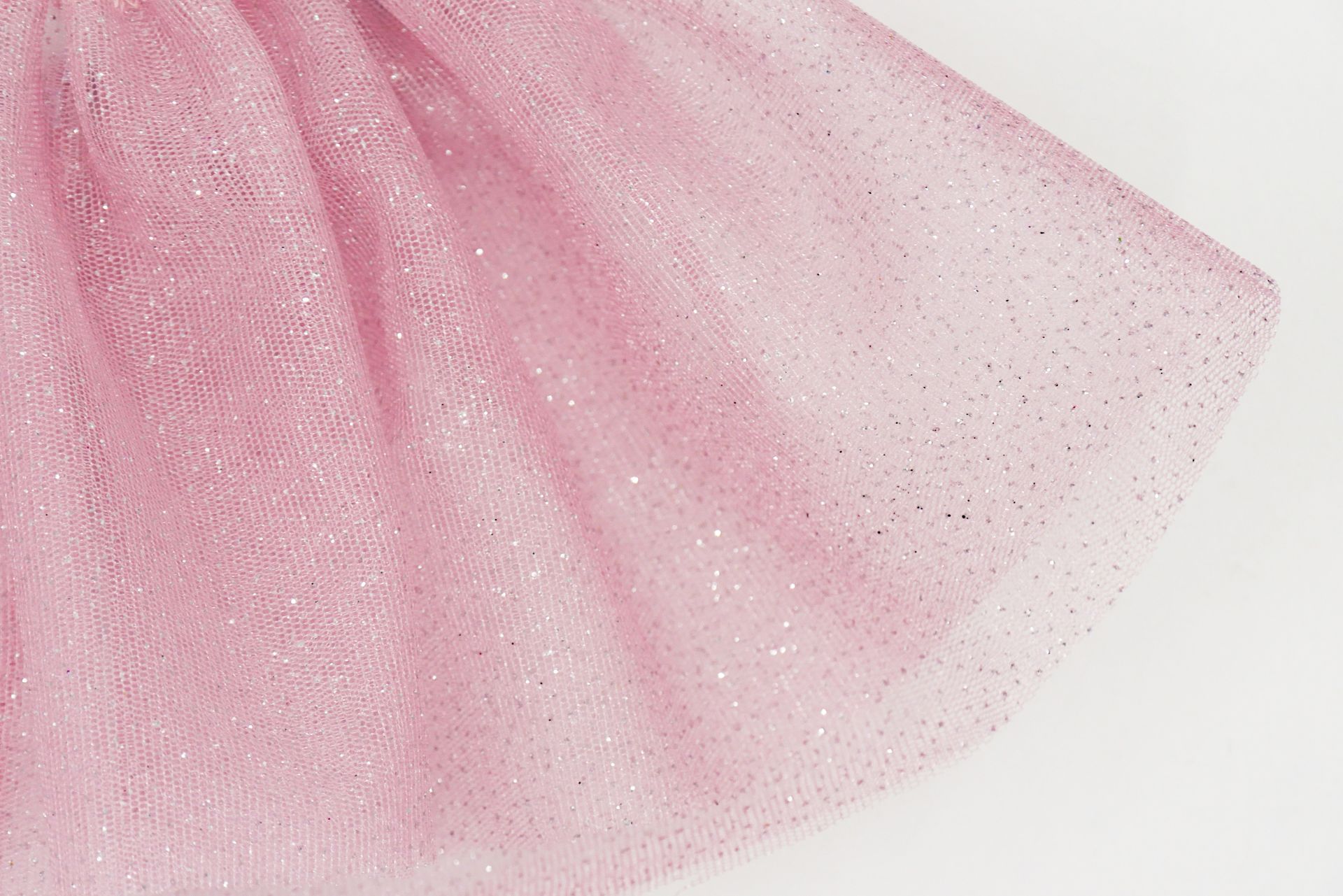 Puppen Tüll Rock || Rosa Glitzer kurz || für Puppen zwischen 45 und 50 cm