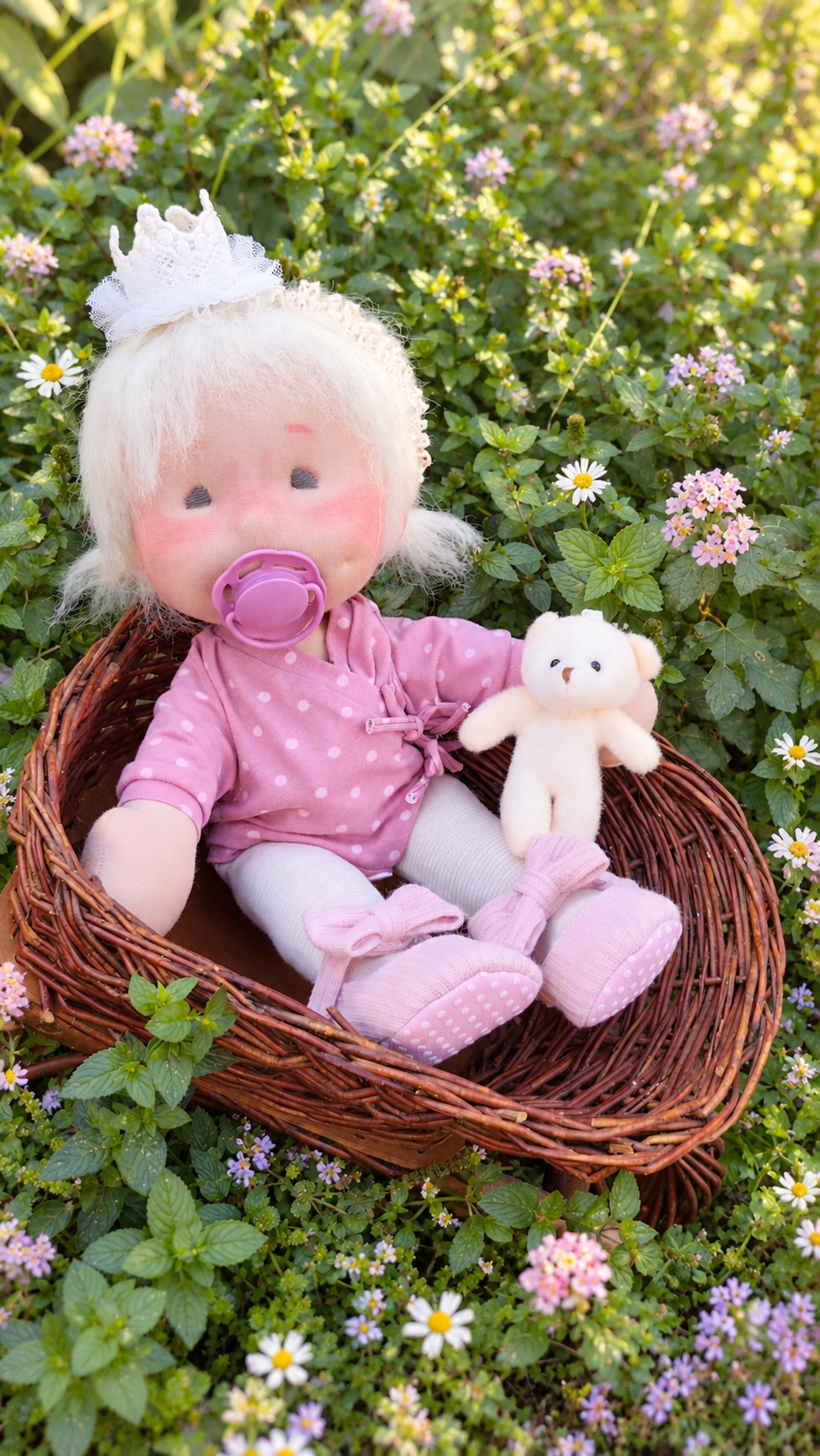 Baby Finchen || Art: Waldorfpuppe ||  Puppenkind  35 cm