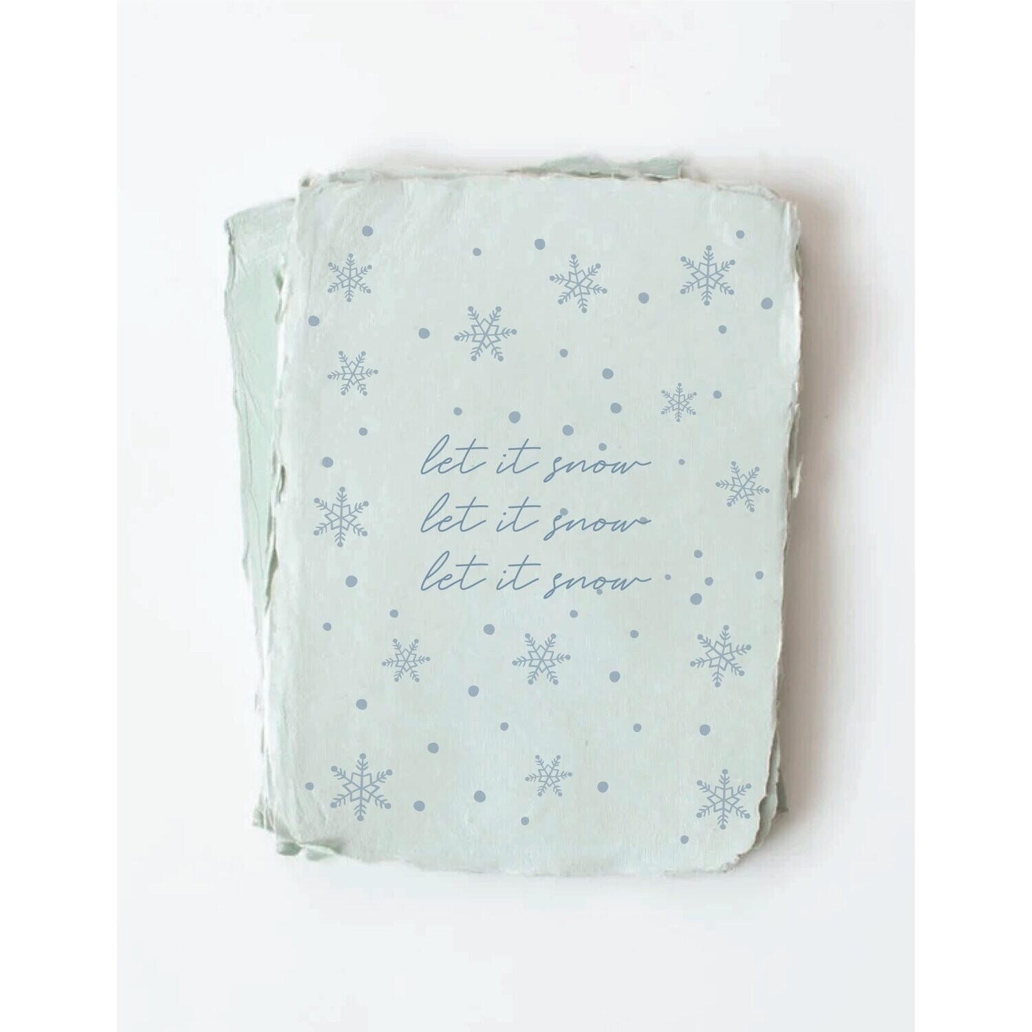 "Let it snow" Christmas Hanukkah Holiday Greeting Card