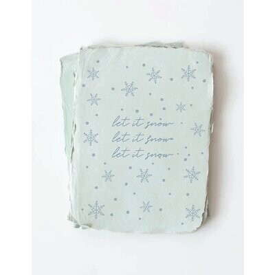 "Let it snow" Christmas Hanukkah Holiday Greeting Card