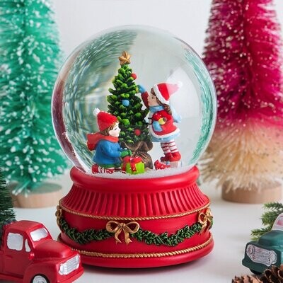 Kids Christmas Tree Snowglobe - 120mm